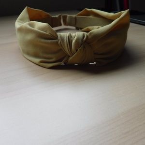 Knotted Chiffon Headband GOLD